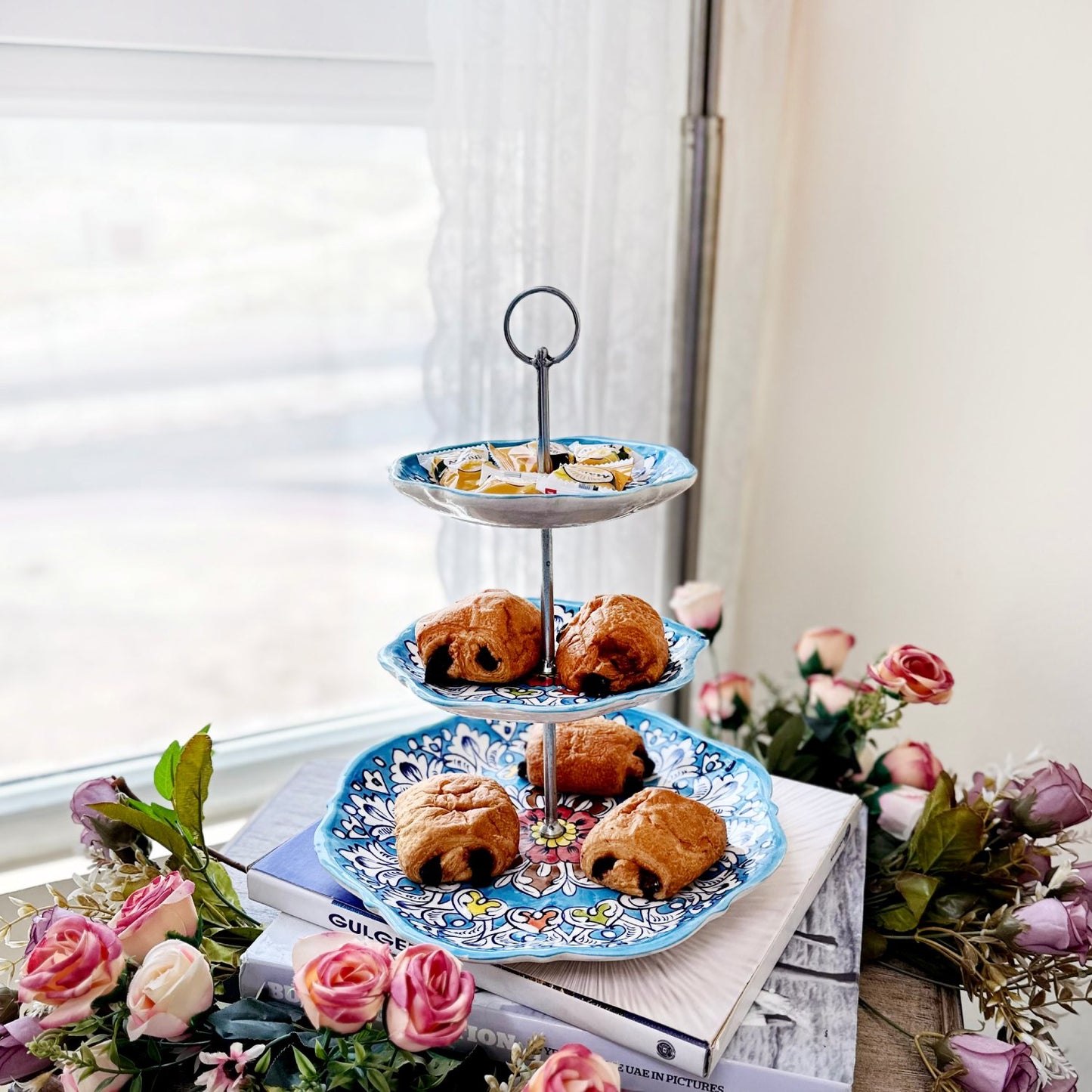 Multan Blue Pottery Cake Stand