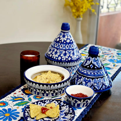 Multan Blue Pottery Cone Shaped Bowls