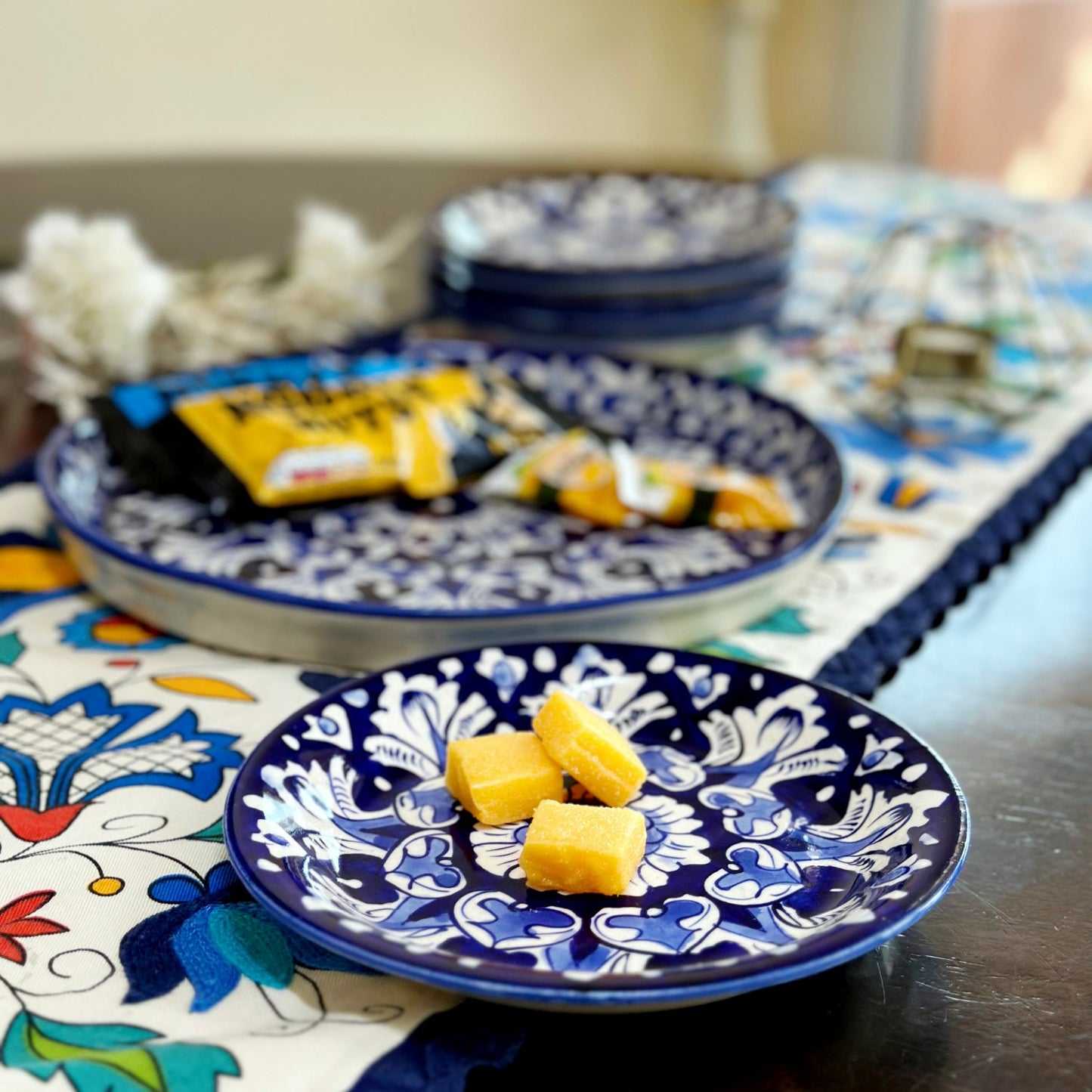 Multan Blue Pottery Plate Set