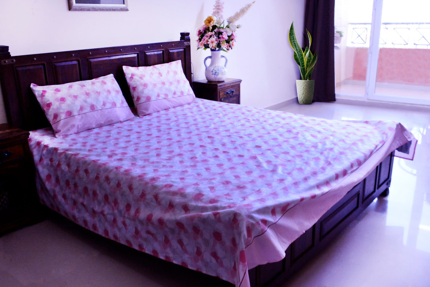 Bonsai Bed Sheet With 2 Pillow Covers