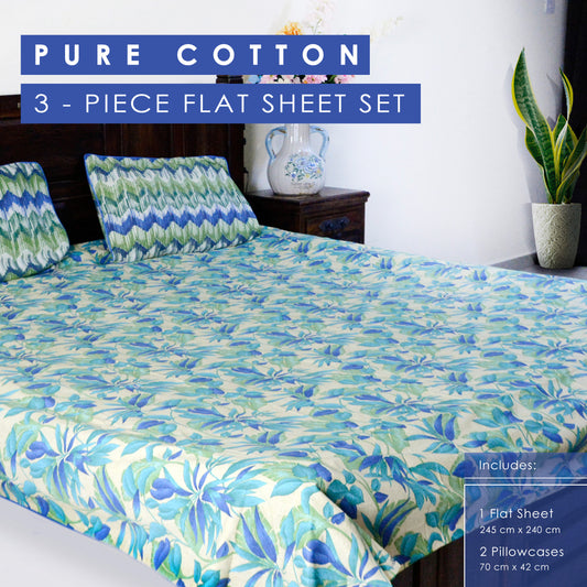Mangrove Bed Sheet With 2 Pillow Covers