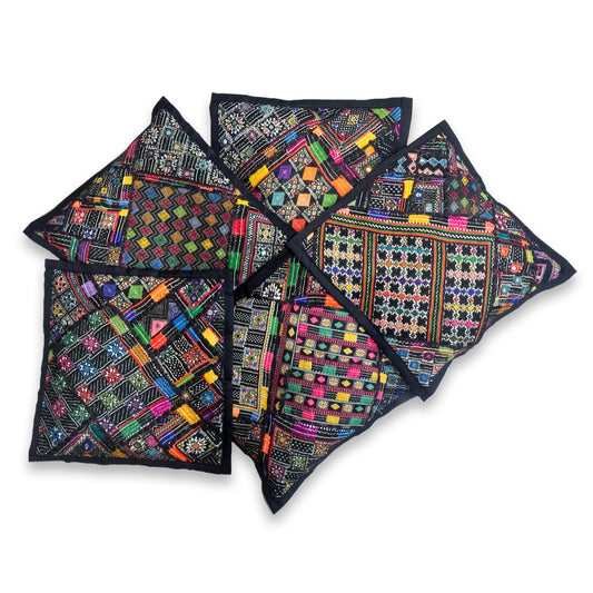 Hala Midnight - Handmade patchwork Cushion Set