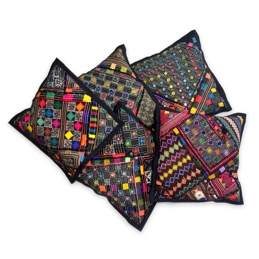 Hala Onyx - Handmade patchwork Cushion Set
