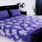 Midnight Bloom Bed Sheet With 2 Pillow Covers