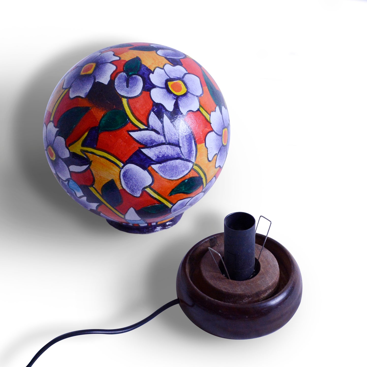 Miracle Garden – Hand painted camel skin lamp