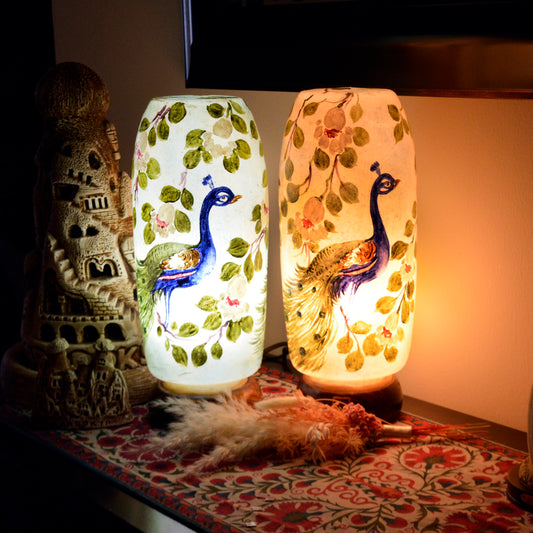 Morni – Hand painted camel skin lamp