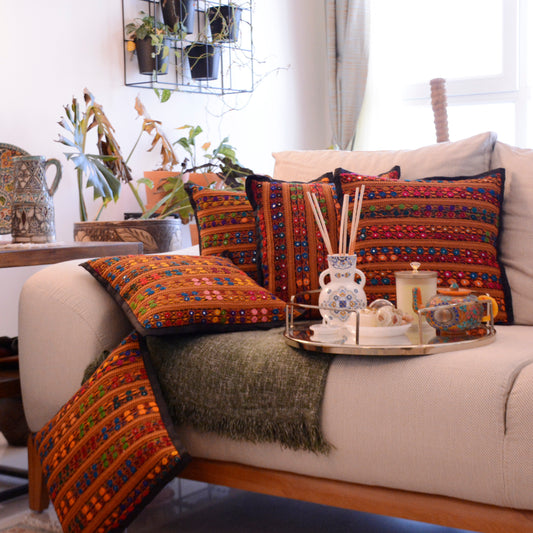 Moro Walnut - Handmade Cushion Set